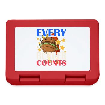 Every Burger Counts - Lunchbox - red - Front