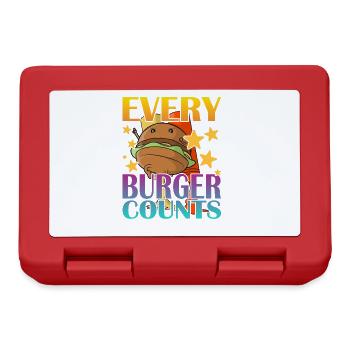 Every Burger Counts - Lunchbox - red - Front