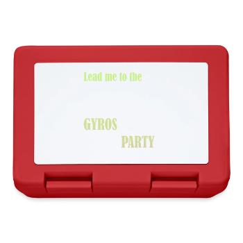 Conduis-moi à la fête des gyroscopes - Boîte à goûter - rouge - Devant