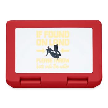 Fun Diver Diving Snorkeling - Lunchbox - red - Front