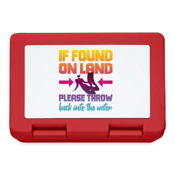 Fun Diver Diving Snorkeling - Lunchbox - red - Front