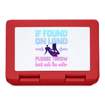 Fun Diver Diving Snorkeling - Lunchbox - red - Front