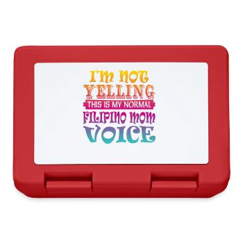 Filipino mother - Lunchbox - red - Front