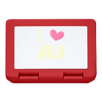 I love ai - Lunchbox - red - Front