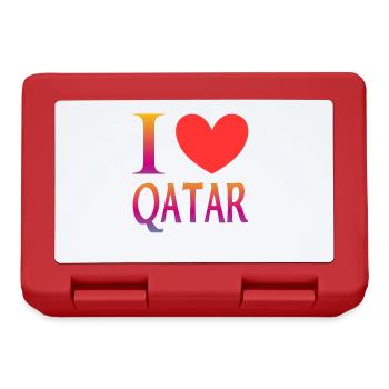 I love Qatar - Lunchbox - red - Front
