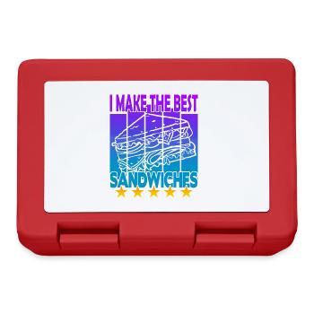 Je fais les meilleurs sandwichs - Boîte à goûter - rouge - Devant