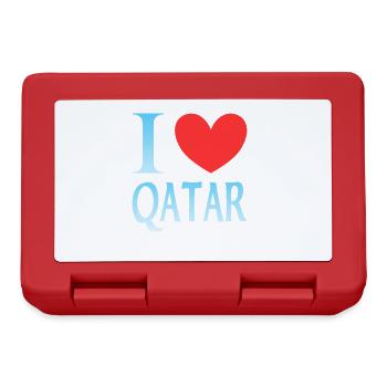 J’adore le Qatar - Boîte à goûter - rouge - Devant