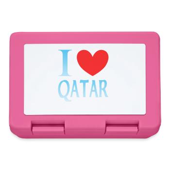 I love Qatar - Lunchbox - pink - Front