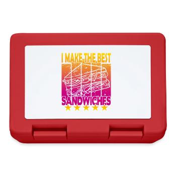 Je fais les meilleurs sandwichs - Boîte à goûter - rouge - Devant