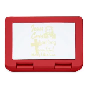 Long Hair Christian Christian Design - Lunchbox - red - Front