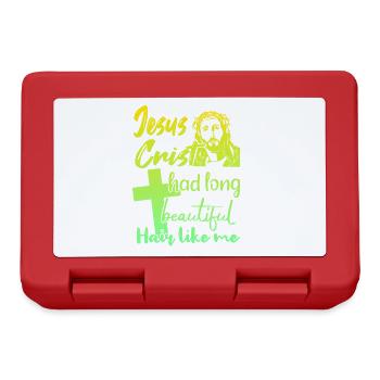 Long Hair Christian Christian Design - Lunchbox - red - Front