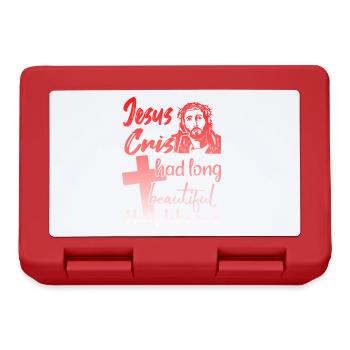 Long Hair Christian Christian Design - Lunchbox - red - Front
