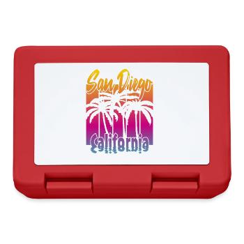 Vintage San Diego California - Lunchbox - red - Front