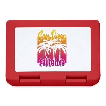 Vintage San Diego California - Lunchbox - red - Front