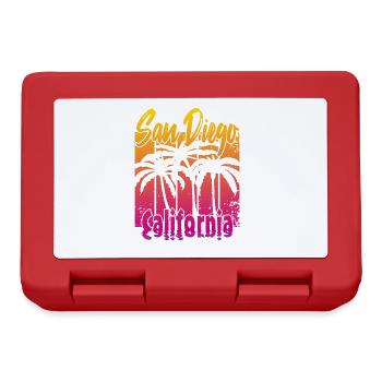 Vintage San Diego California - Lunchbox - red - Front