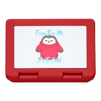Even For Me It's to cold - Lunchbox - red - Front