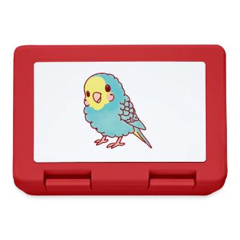 Kawaii budgerigar - Lunchbox - red - Front