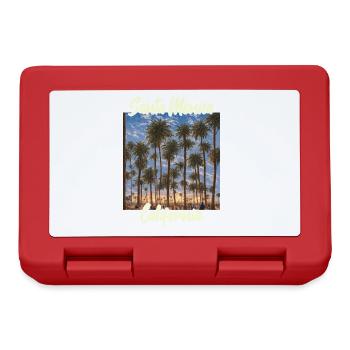 Santa Monica California - Lunchbox - red - Front