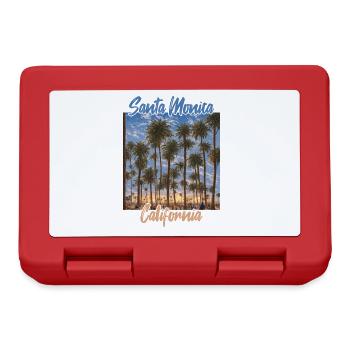 Santa Monica California - Lunchbox - red - Front