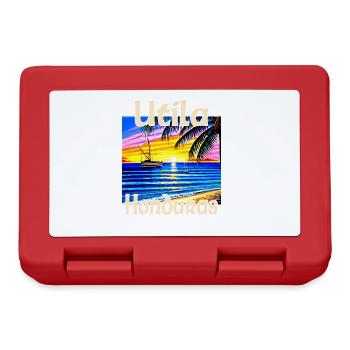 Utila Honduras - Brotdose - Rot - Vorne