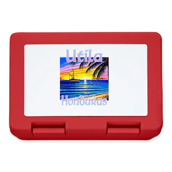 Utila Honduras - Brotdose - Rot - Vorne