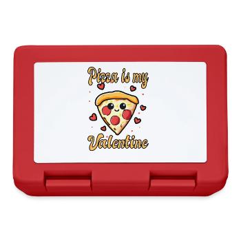 Pizza is my Valentine - Lunchbox - red - Front