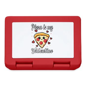 Pizza is my Valentine - Lunchbox - red - Front