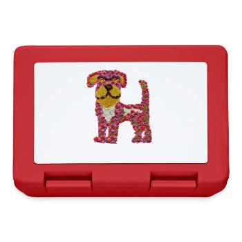 Beautiful flower dog - Lunchbox - red - Front