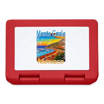 Monte Carlo Sunset in Monaco - Lunchbox - red - Front