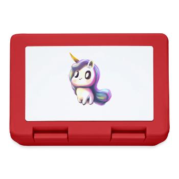 Cute baby unicorn - Lunchbox - red - Front