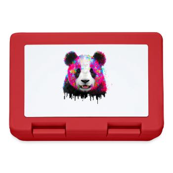 Color explosion Panda Bear - Lunchbox - red - Front