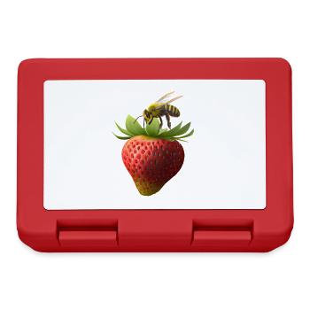 Abeille volante à la fraise - Boîte à goûter - rouge - Devant