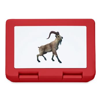 Realistic Markhor - Lunchbox - red - Front