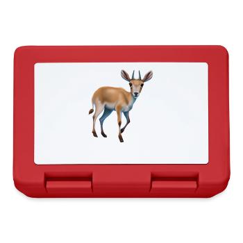 Saiga-Antilope - Brotdose - Rot - Vorne