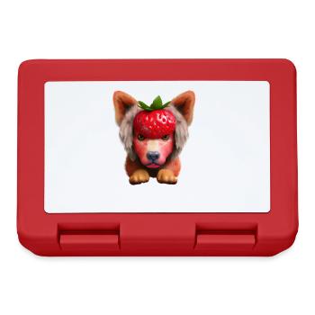 Chien fraise - Boîte à goûter - rouge - Devant