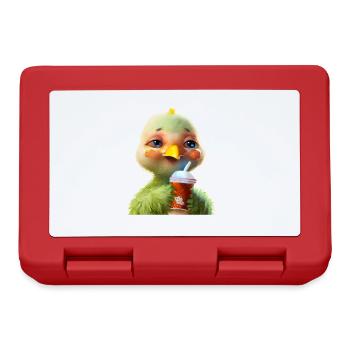 Cute chicken with soft drink - Lunchbox - red - Front