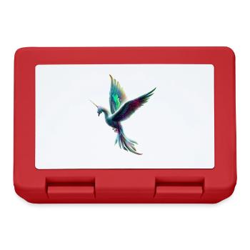 Unicorn Bird - Lunchbox - red - Front