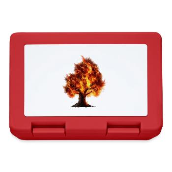 Baum in Flammen - Brotdose - Rot - Vorne