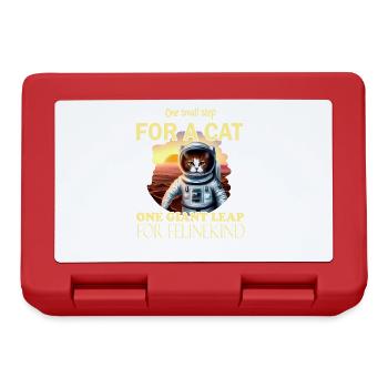 Cat Astronaut - Lunchbox - red - Front