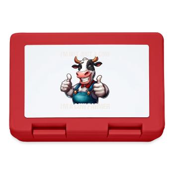 Farmer Cow - Lunchbox - red - Front