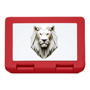 Origami Lion - King of the Art of Folding - Lunchbox - red - Front