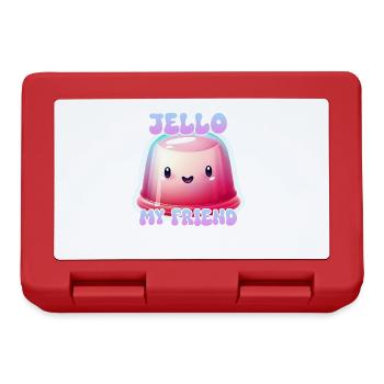 Jell-O avec Jello, mon ami - Boîte à goûter - rouge - Devant