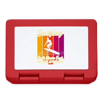 Surfing Santa Monica - Lunchbox - red - Front
