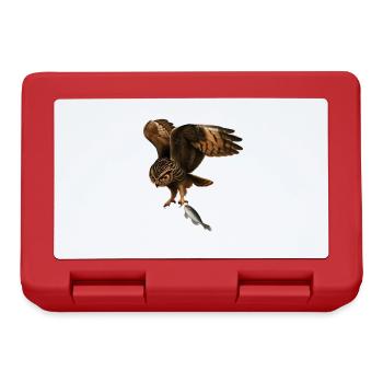 The fish-catching owl - Lunchbox - red - Front