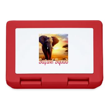 Elefant in Afrika - Safari Squad - Brotdose - Rot - Vorne