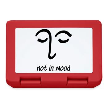 Visage Pas D’Humeur Dessin Oeil Cadeau - Boîte à goûter - rouge - Devant