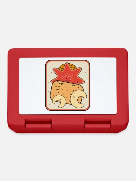 Christmas biscuit box - Lunchbox - red