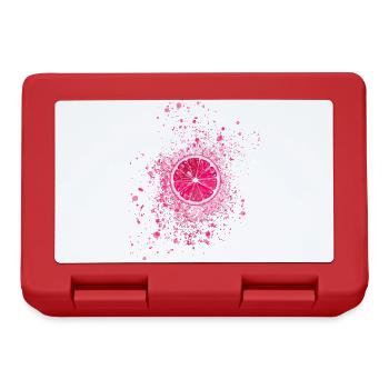 citron, rose, graffiti, pop-art - Boîte à goûter - rouge - Devant