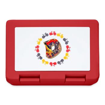 Bicyclette E 202 D - Boîte à goûter - rouge - Devant