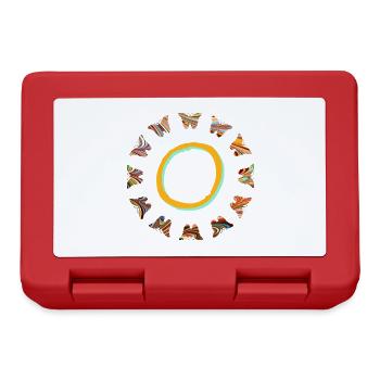 Papillons E 56 O - Boîte à goûter - rouge - Devant